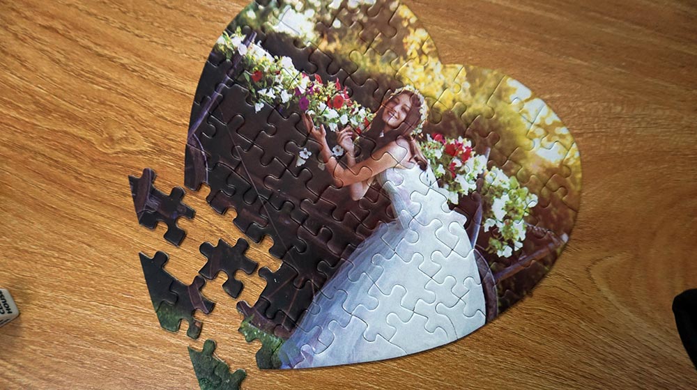 wedding photo for jigsaw