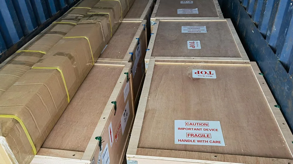 DHL delivery of UV printer